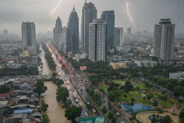 Cuaca Hujan Dan Ketahanan Lingkungan Perkotaan Di Jakarta