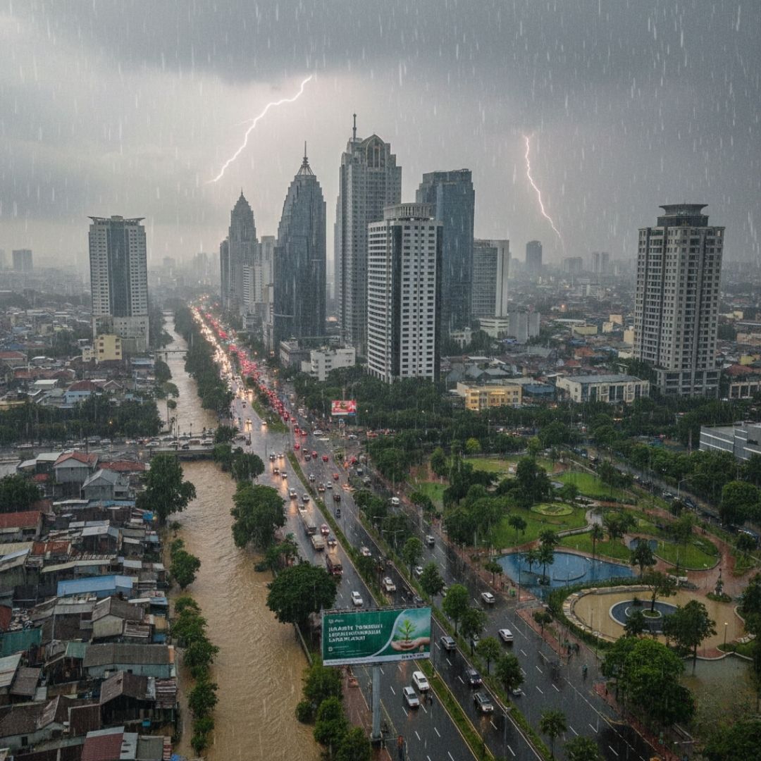 Cuaca Hujan Dan Ketahanan Lingkungan Perkotaan Di Jakarta